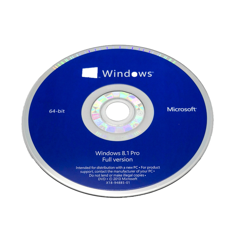 32/64 Bit Microsoft Windows 8.1 Pro DVD OEM Computer Software System
